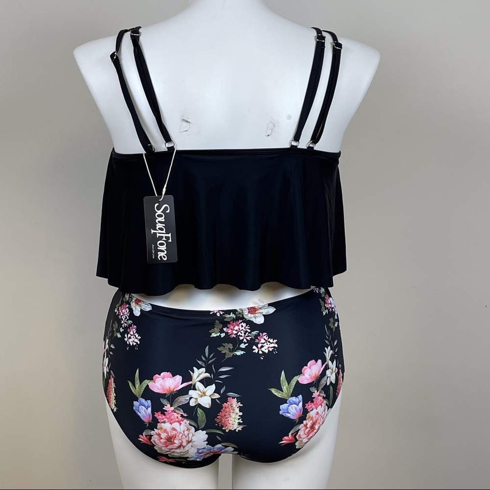 SouqFone Tankini With High Waisted Bottoms - Picture 4 of 8